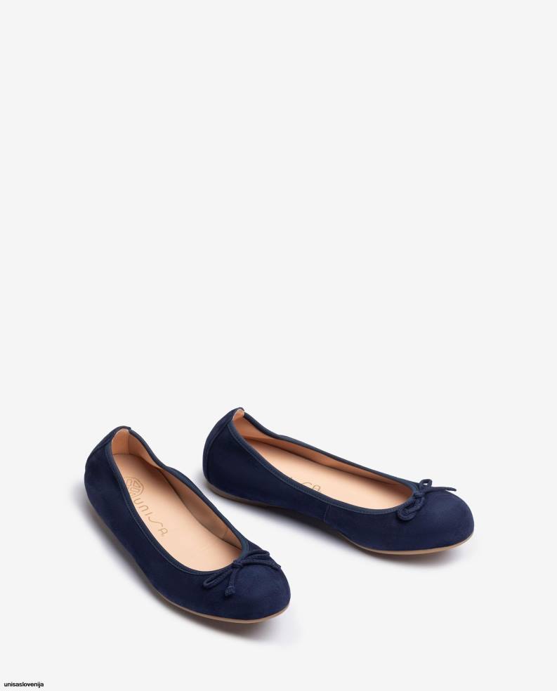 Unisa čevlje balerinka z okroglo konico ženske modra - Unisa on Sale