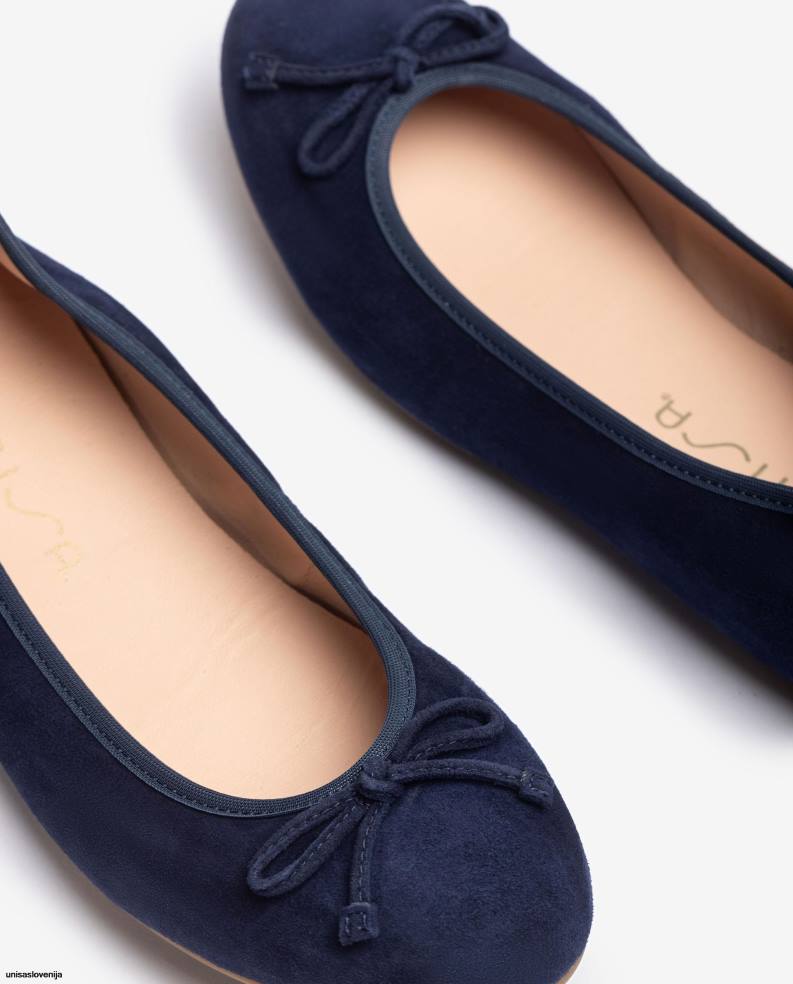 Unisa čevlje balerinka z okroglo konico ženske modra - Unisa on Sale