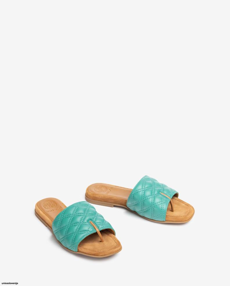 Unisa čevlje sandal s kvadratnimi prsti ženske zelena - Unisa on Sale