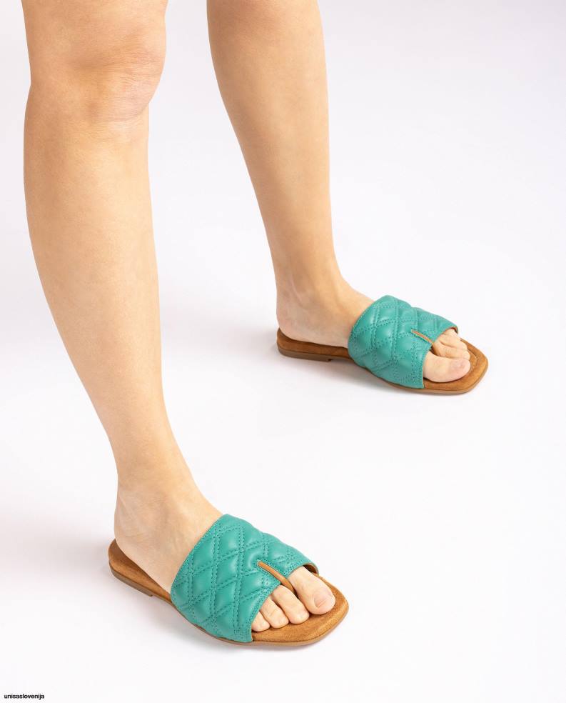 Unisa čevlje sandal s kvadratnimi prsti ženske zelena - Unisa on Sale