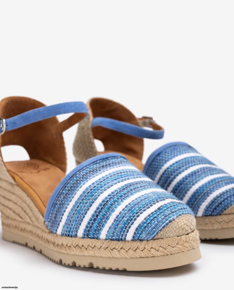 Unisa čevlje espadrile iz tkanine jarapa ženske modra - Unisa Store
