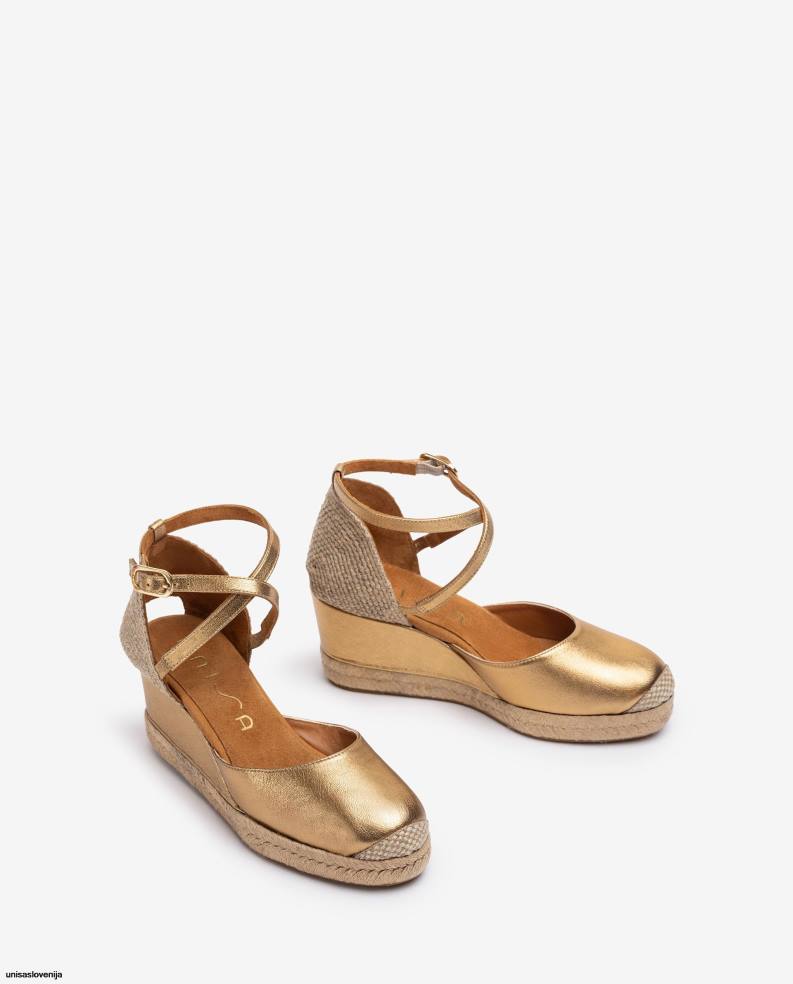Unisa čevlje espadrile vamp pete s kovinskim zaključkom ženske graciozen - Unisa on Sale