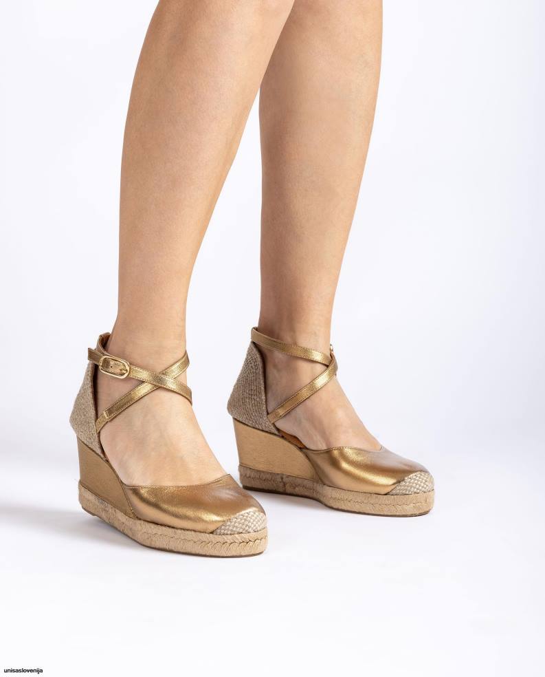 Unisa čevlje espadrile vamp pete s kovinskim zaključkom ženske graciozen - Unisa on Sale