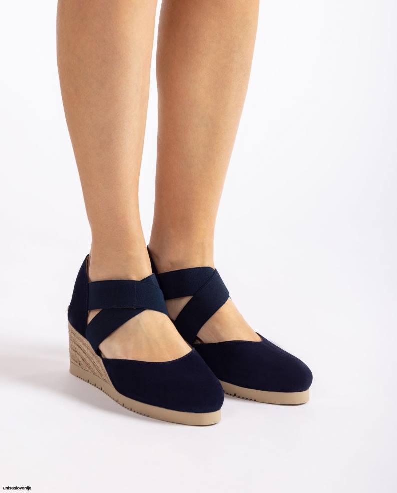 Unisa čevlje sandal z elastičnimi trakovi ženske modra - Unisa Online Shopping
