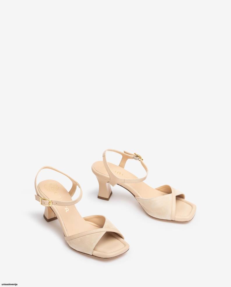 Unisa čevlje eleganten sandal z udobno peto ženske bež - Unisa Slovenija