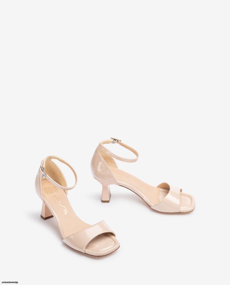 Unisa čevlje lakasti sandal z geometrijsko peto ženske moda - Unisa Store