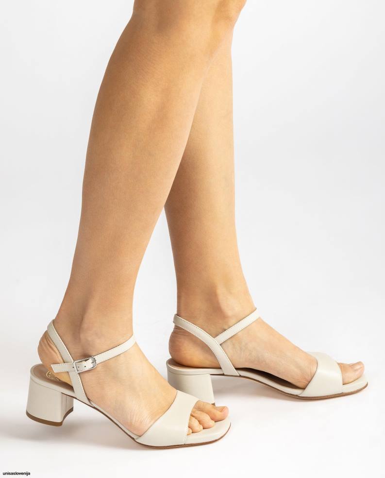 Unisa čevlje sandal s široko peto ženske bela - Unisa near me