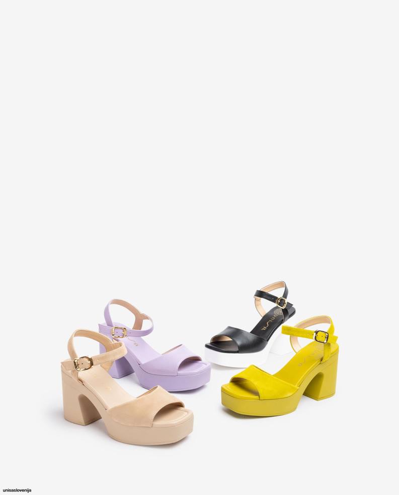 Unisa čevlje sandal z ujemajočo se blok peto ženske zelena - Unisa Store