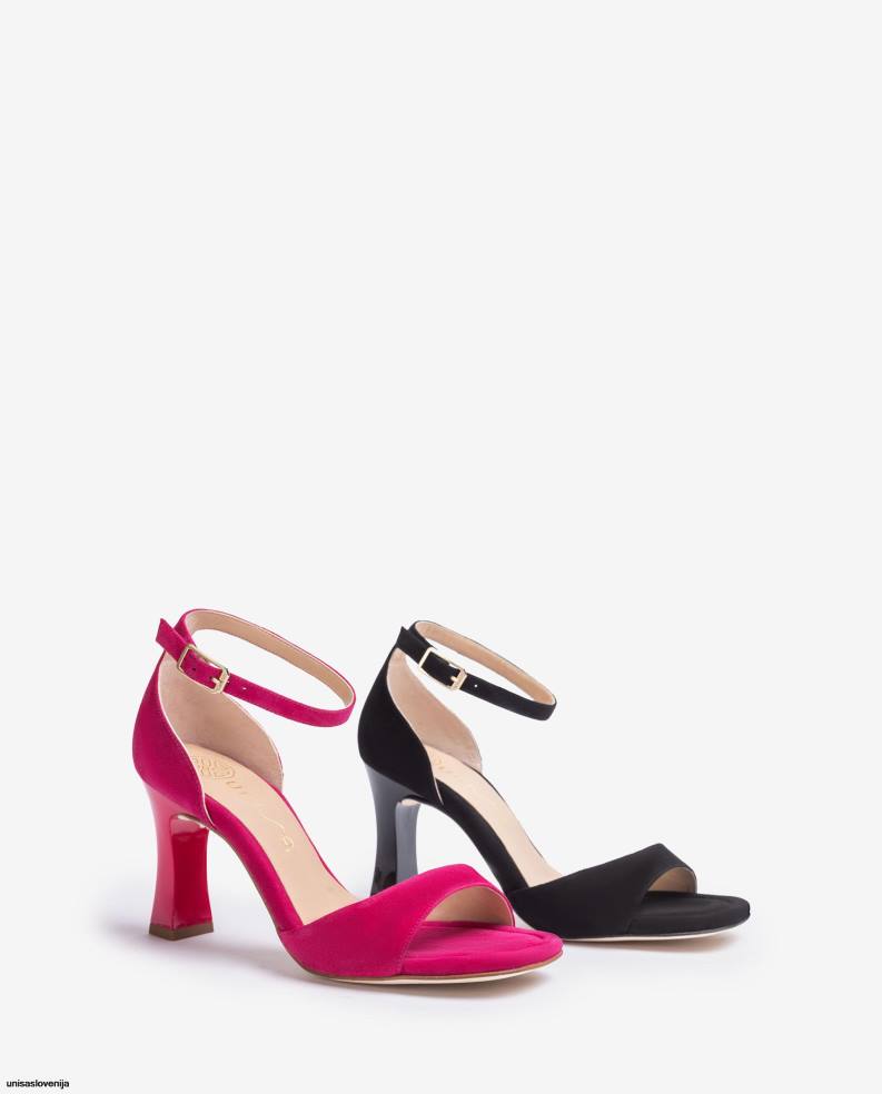 Unisa čevlje suede d\'orsay sandal s paščkom za gleženj ženske roza - Unisa Slovenija