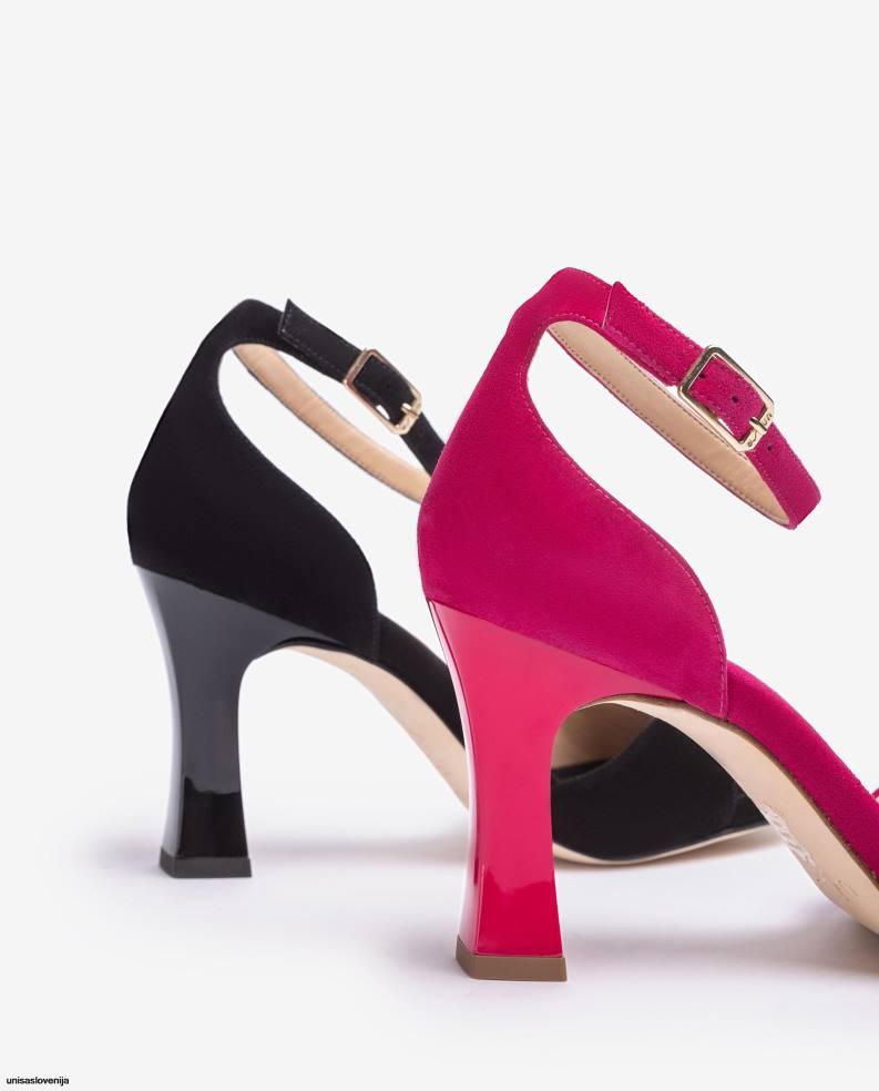 Unisa čevlje suede d\'orsay sandal s paščkom za gleženj ženske roza - Unisa Slovenija