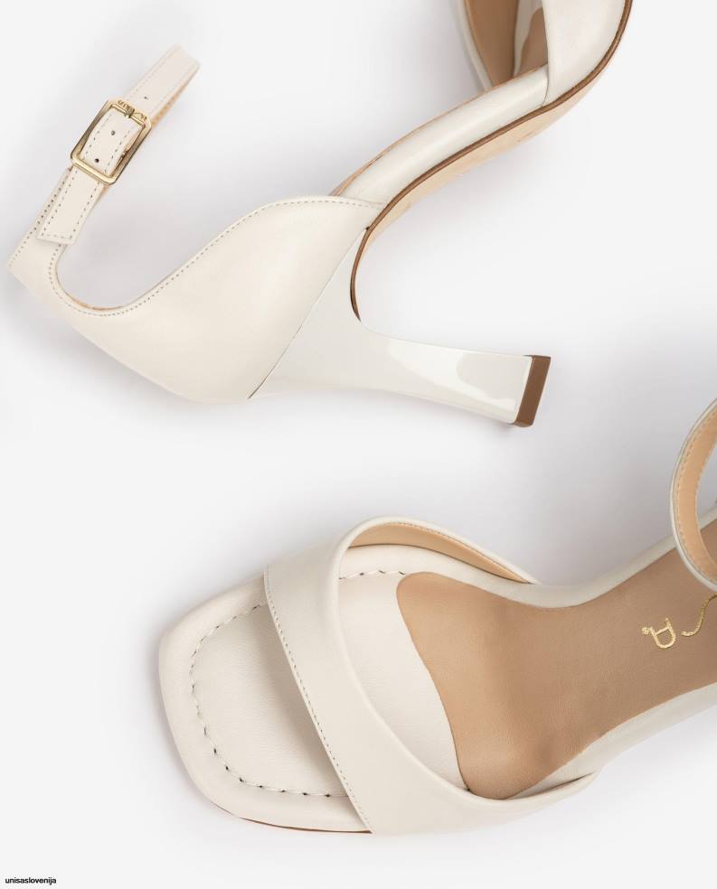 Unisa čevlje usnjeni d\'orsay sandal s paščkom za gleženj ženske graciozen - Unisa Slovenija