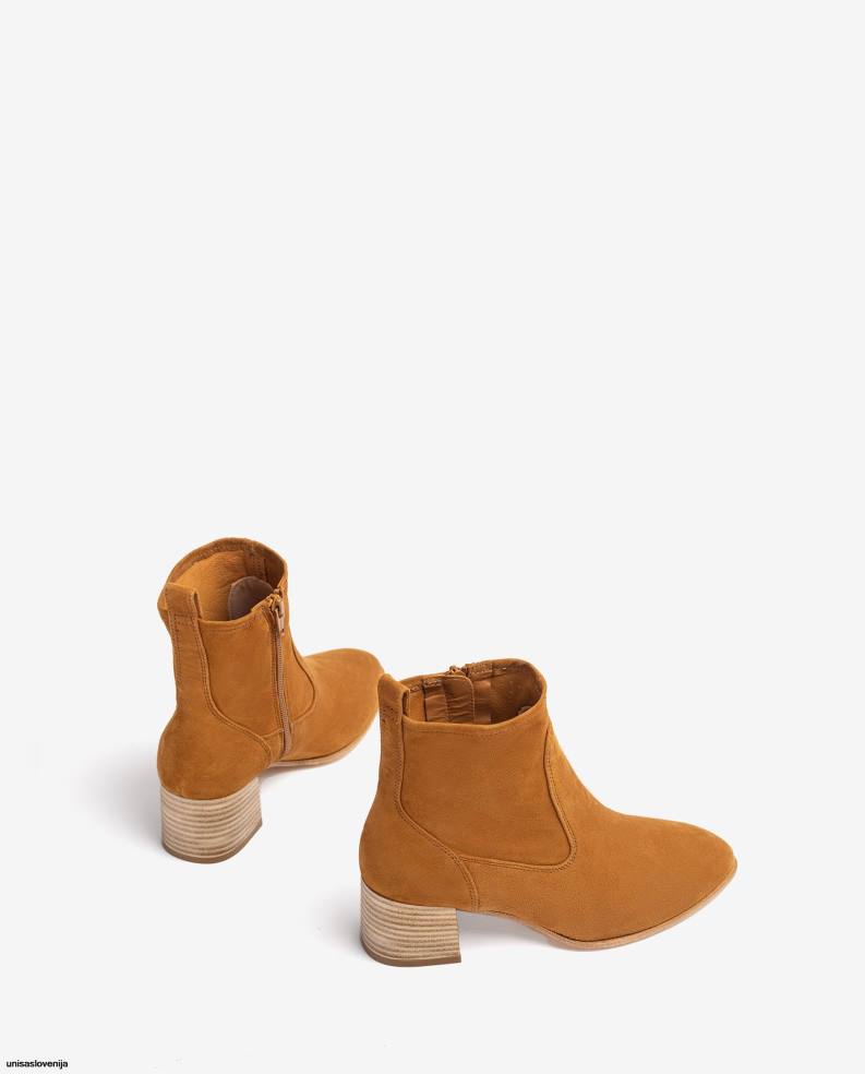 Unisa čevlje semiš gležnjar s peto ženske moda - Unisa Store