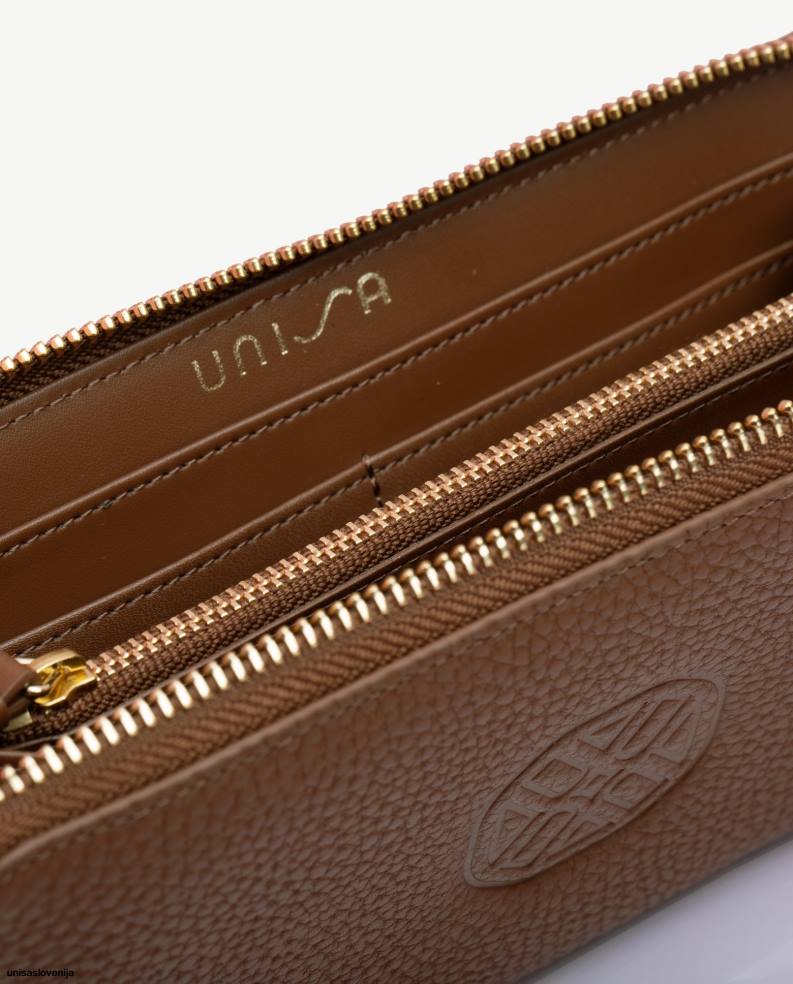 Unisa ročna torba monogram tanke denarnice ženske rjav - Unisa Online Shopping